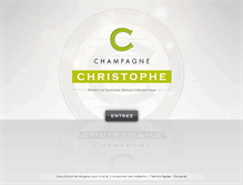 Tablet Screenshot of champagne-christophe.com